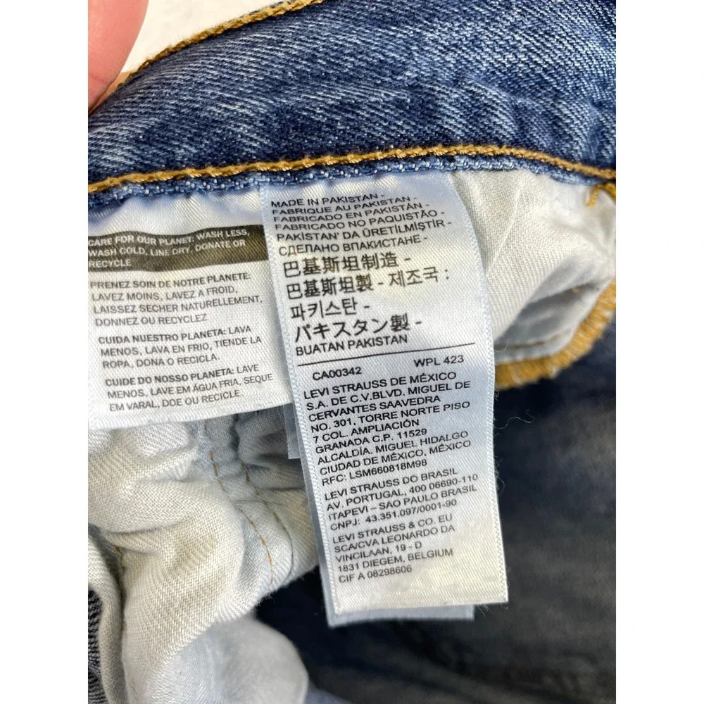 Levi's 501 Original Fit Straight Leg Jeans Men's 36x30 Blue Denim Classic